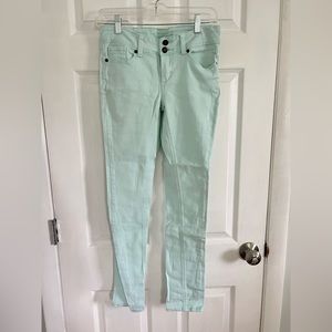 Delia’s Mint Skinny Jeans